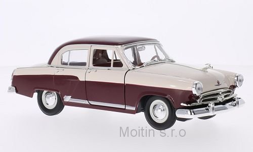 Wolga  GAZ M21, dark red - light beige, 1957