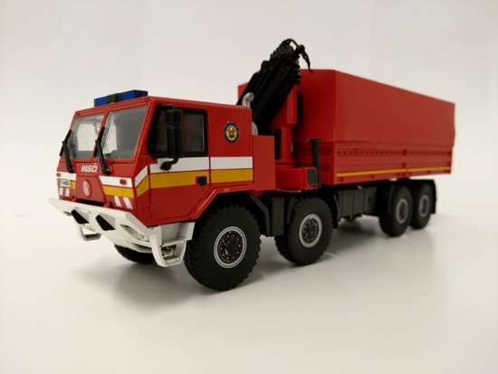 Tatra 815-7 8x8 flatbed with hydraulic arm, FIREFIGHTERS - HaZZ