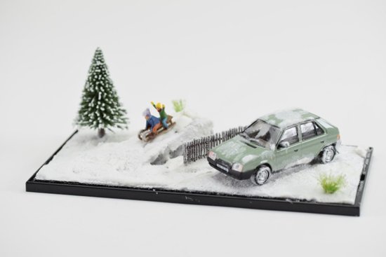 Diorama Škoda Favorit "Vánoce 2020"