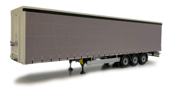 Pacton curtainsider príves, šedá