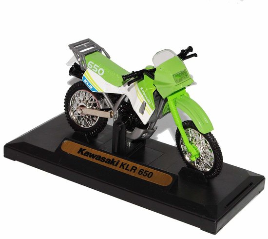 Kawasaki KLR650, green-white