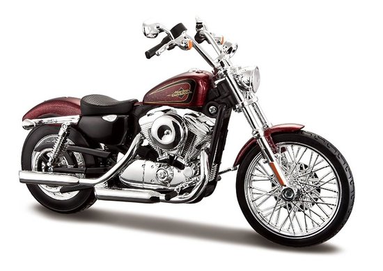 Motorka Harley Davidson XL 1200 V Seventy-Two, metalická tmavočervená, 2012