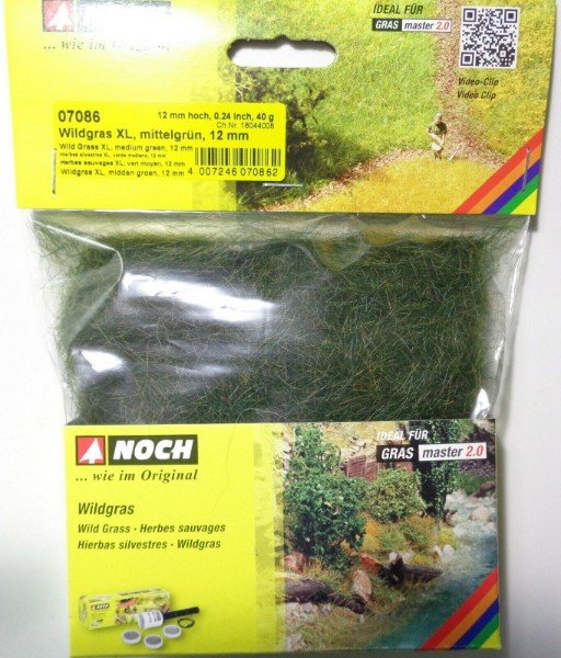 Wild Grass XL medium green, 12 mm, 40 g bag