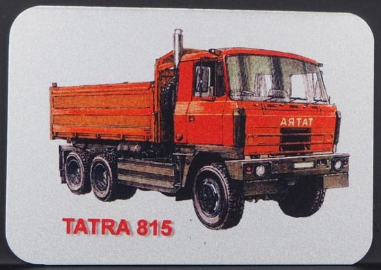Magnetka hliníková Tatra 815 červena