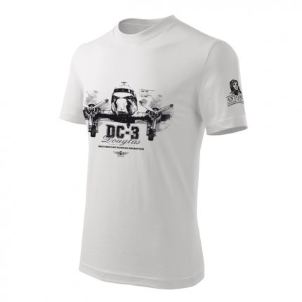 T-Shirt with twin-engined plane DOUGLAS DC-3