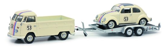 VW T1b pick up with trailer and VW Beetle - #53