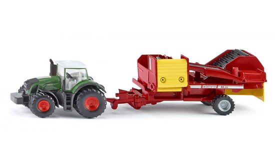 Traktor Fendt 939 s kombajnom na zemiaky