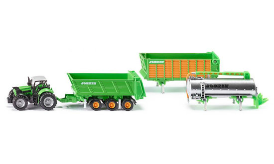 DEUTZ-FAHR with Joskin trailer set