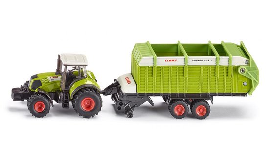 Claas Axion 850 with Quantum 5700 S pick-up