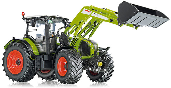 Tractor Claas Arion 650 with front loader