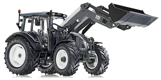 Traktor Valtra N123 s předním nakladačem