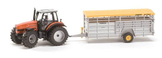 Set traktora Same Iron a prívesu na prepravu zvierat Joskin Betimax