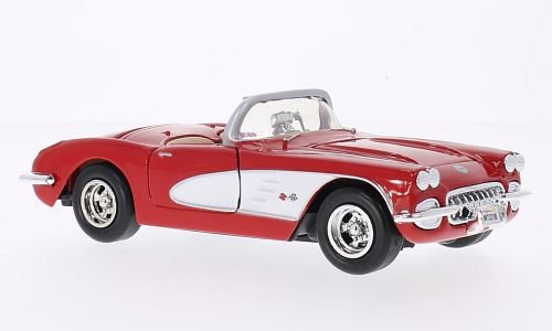 Chevrolet Corvette (C1) 1959, červená/biela