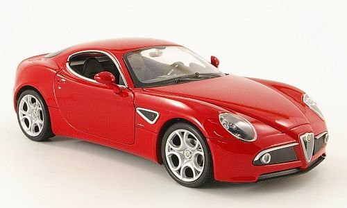 Car Alfa Romeo 8C Competizione, red