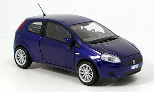 Car Fiat Grande Punto, metallic blue, 2007