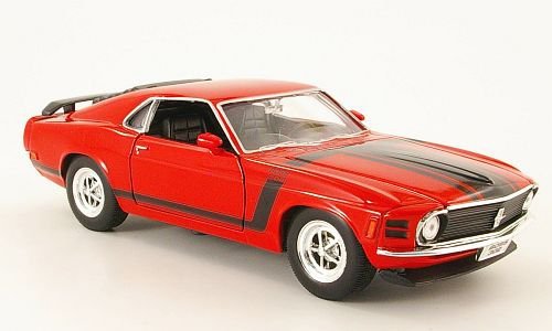 Auto Ford Mustang Boss 302, červená, 1970