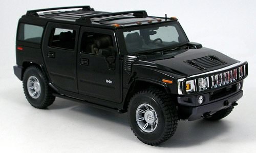 Auto Hummer H2 SUV, schwarz 2002