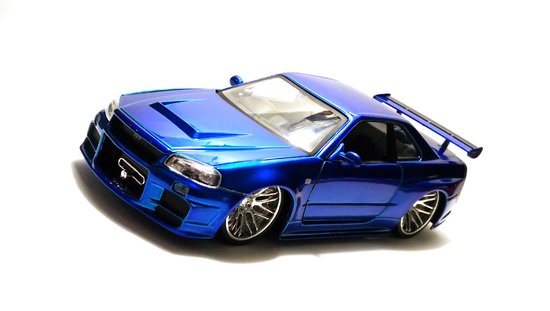 Nissan Skyline GT-R R34 2002 Fast and Furious 7, Blau