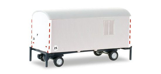 Construction trailer, white,