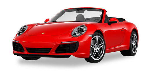 Porsche 911 Carrera 2 Cabrio, indian red