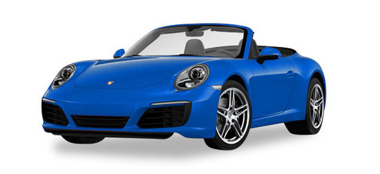 Porsche 911 Carrera 2 Cabrio, metallic blau Saphir