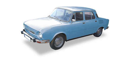 Skoda 110 L, modrá