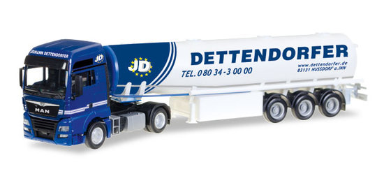 MAN TGX XXL Euro 6c fuel tank semitrailer "Dettendorfer"