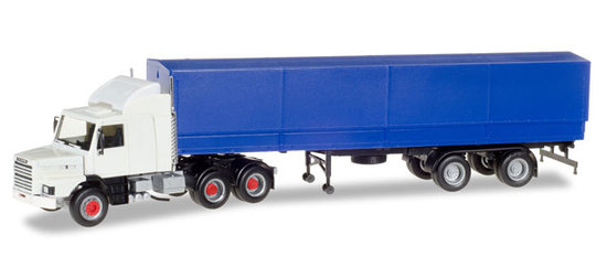 Scania 142 Hauber 6x4 Leinwand Auflieger, unbedruckten