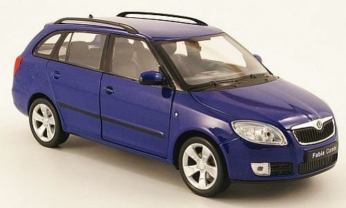 Škoda Fabia II station wagon, modrá