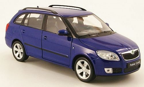 Skoda Fabia II station wagon, blue