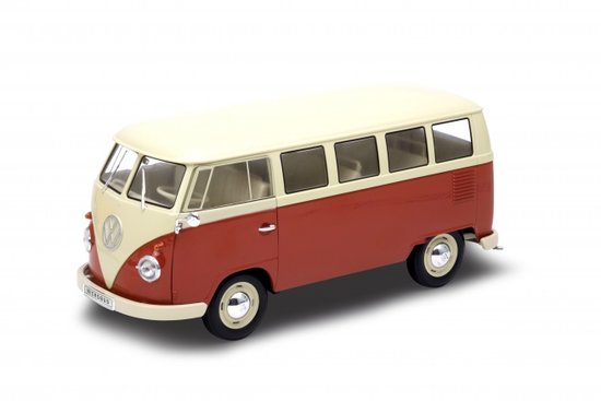 VW T1, šedo červená farba, Bus verzia, 1963