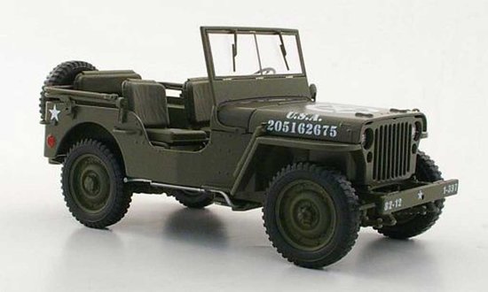 Willys Jeep, matt-oliv, US Armee 1941 offene Kabine
