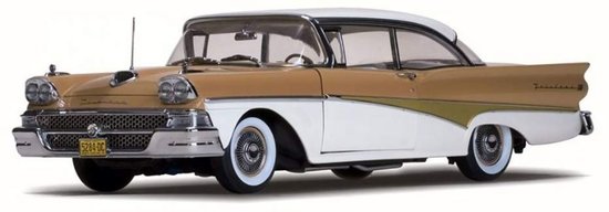 Ford Fairlane 500 Hard Top 1958, White-Palomino Tan
