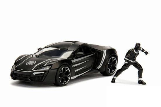 LYKAN HYPERSPORT BLACK PANTHER s figurkou Čierneho Pantera