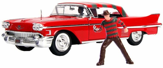 Cadillac Series 62 1958  with Freddy Krueger Figure - A Nightmare On Elm Street - (1984)