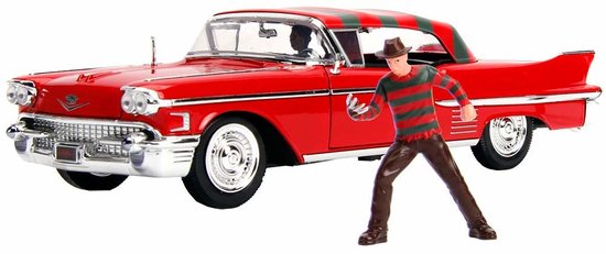 Cadillac Series 62 1958  with Freddy Krueger Figure - A Nightmare On Elm Street (1984)