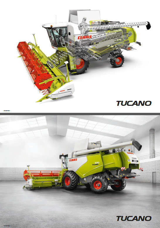 Plagát Claas TUCANO 570,  rozmer 84 x 59cm