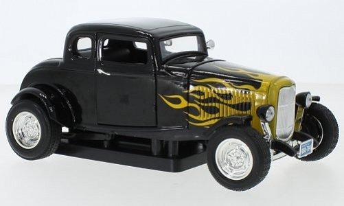 Ford Five Window Coupe, black/Decorated - 1932