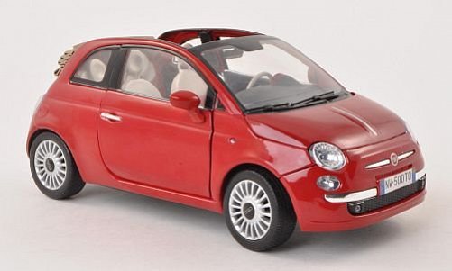 Fiat 500 Cabrio, rot