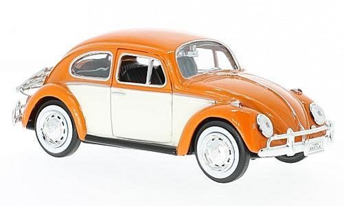 VW Beetle orange/white