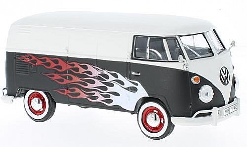 VW T1, matt-white/mattblack - customs garage