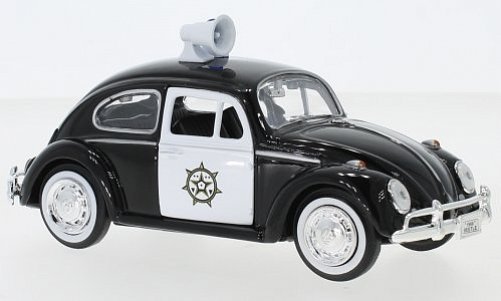 VW Käfer, schwarz / weiß, Regal, 1966