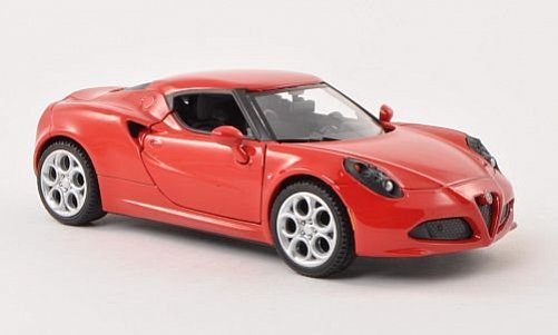 Alfa Romeo 4C, red
