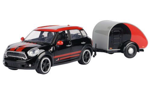 Mini Cooper S Countryman, Schwarz / Rot