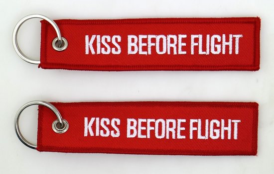 Keyholder with KISS BEFORE FLIGHT