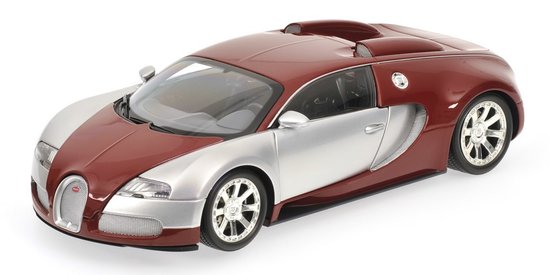 Car Bugatti Veyron Ausgabe CENTENAIRE 2009 Chrome / Red