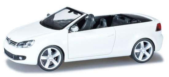 VW Golf convertible, pure white