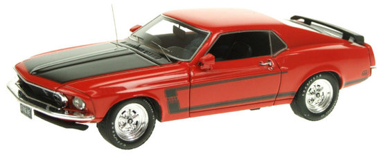 Car FORD MUSTANG BOSS 302 1969 CALYPSO CORAL RED 