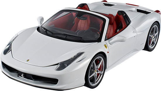 Car NEW FERRARI SPIDER #2 - WHITE AT THE 2011 GENEVA MOTOR SHOW