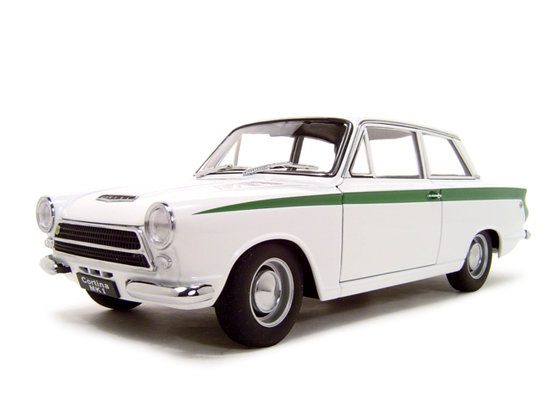 Car LOTUS CORTINA MK I (WHITE WITH GREEN STRIPE)